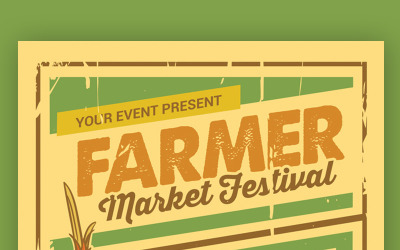 Farmer Market Festival - modelo de identidade corporativa