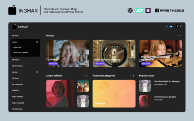 INGMAR - Film Haberleri, İncelemeler, Blog ve Veritabanı WordPress Teması
