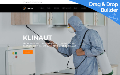 Klinaut - Haşere Kontrolü Moto CMS 3 Şablonu
