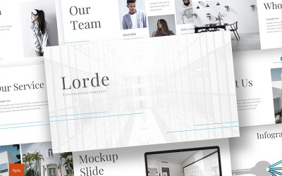 Lorde的PowerPoint模板