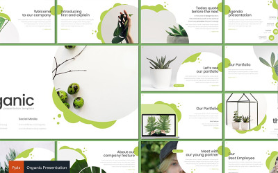 Organiczny szablon PowerPoint