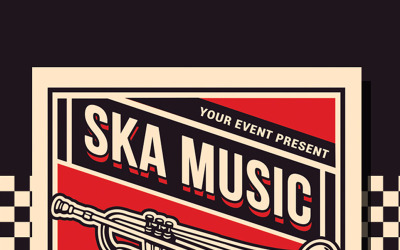 Ska Music Festival - mall för företagsidentitet