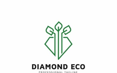 Diamond Eco Logo Template