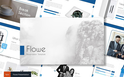 Flowe szablon PowerPoint