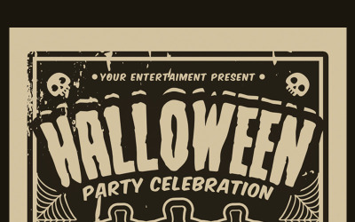 Halloween-Party-Feier - Corporate Identity-Vorlage