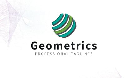 Modèle de logo géométrique