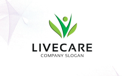 Modèle de logo Livecare