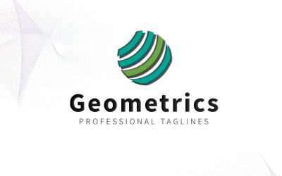 Plantilla de logotipo de geometría