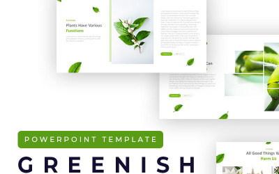 Clean Greenish Presentation PowerPoint šablony