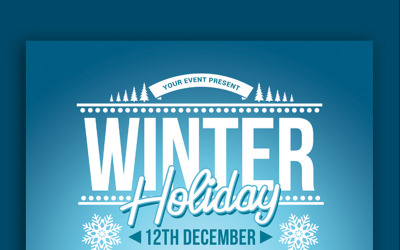 Winter Holiday Party - Modello di identità aziendale