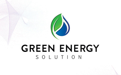 Zöld energia logó sablon