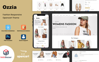 Ozzia - Modello OpenCart per negozio di moda multiuso