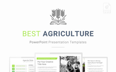 Jordbrukspresentation PowerPoint-mall