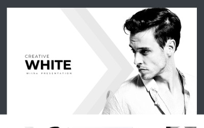 Minimal - Beyaz Sunum PowerPoint şablonu