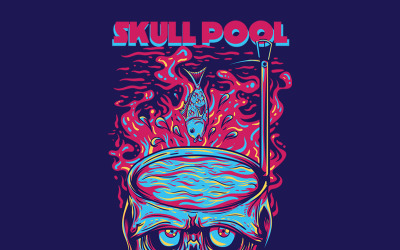 Skull Pool - T-shirt Design