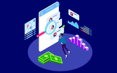 Data Analysisc with AR VR Isometric 1 - T2 - Illustration