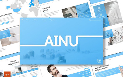 Ainu szablon PowerPoint