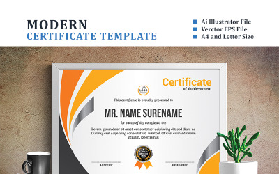 FiveK Certificate Template 89050