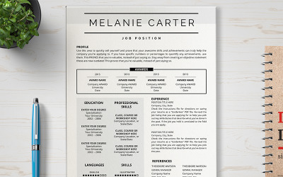Melanine Resume Template