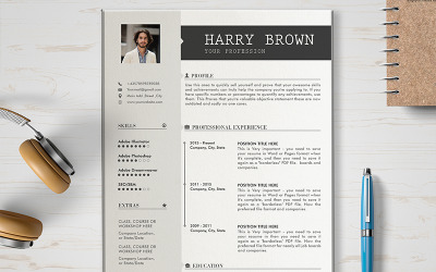 Modello di curriculum di Harry
