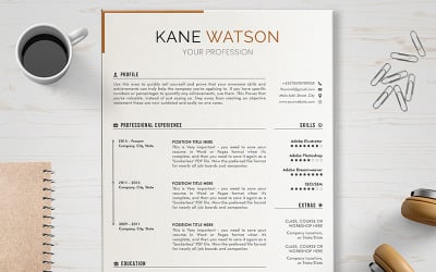 Plantilla de CV de Kane