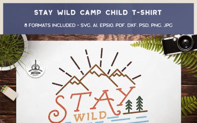 Stay Wild Camping Child-T恤设计