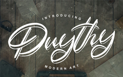 Duythy | Modern konst typsnitt