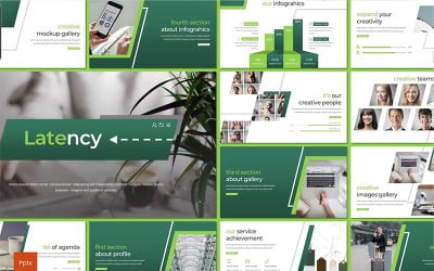 Latency PowerPoint sablon