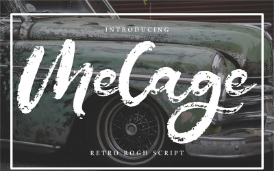 Melage | Kurzivní písmo Retro Rogh