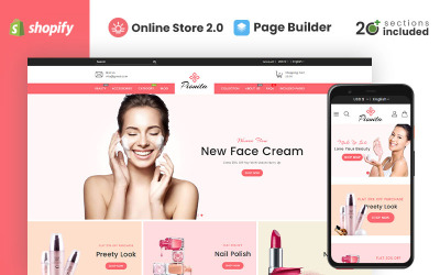 Pionita Cosmetics Store Shopify Theme