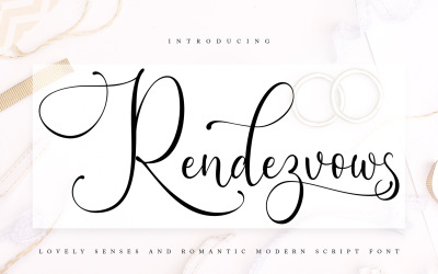 Rendezvouws | Modern Cursive Font
