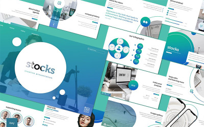 Akcje - szablon Keynote