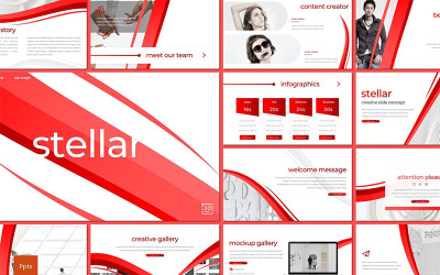 Modello di PowerPoint stellare