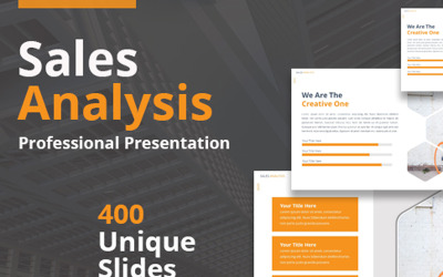 Satış Analizi PowerPoint şablonu