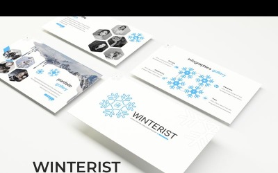 Modèle PowerPoint pour l&amp;#39;hiver