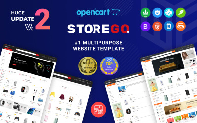 StoreGo - Multifunctionele elektronische winkel OpenCart-sjabloon