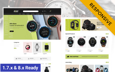 Vigiles - Thème réactif PrestaShop pour boutique de montres intelligentes