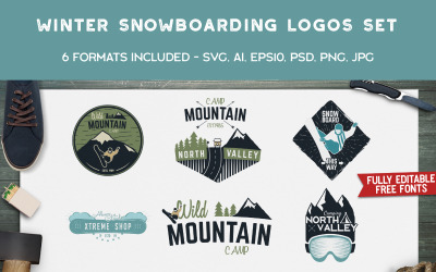 Vintern Snowboard Designs logotyp mall