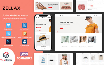Zellax - адаптивная модная тема для WooCommerce