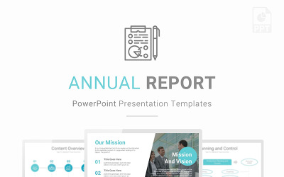 Annual Report Presentation PowerPoint template