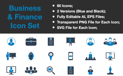 Icon-Sammlungen Vorlage namens "Business & Finance - Premium Vector" #89490
