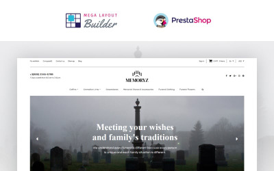 MemoryZ - motiv PrestaShop online pohřební služby