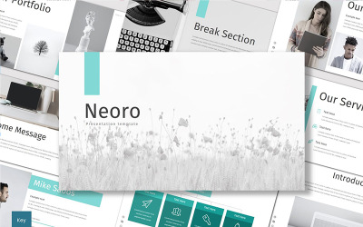 Neoro - шаблон Keynote