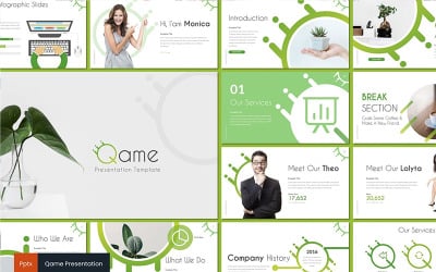 Qame PowerPoint template