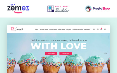 Sweet Dreams - шаблон для тортів PrestaShop