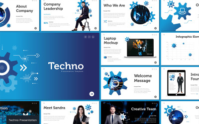 Techno PowerPoint-sjabloon