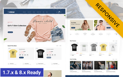 Верхній одяг – Адаптивна тема PrestaShop для магазину футболок
