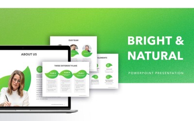 Modello PowerPoint luminoso e naturale