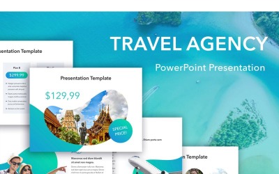 Modelo de PowerPoint de agência de viagens