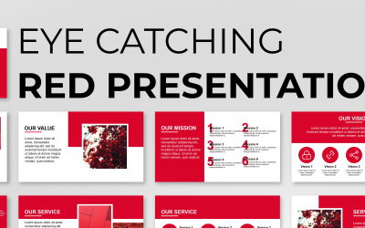 Szemet gyönyörködtető bemutató PowerPoint sablon